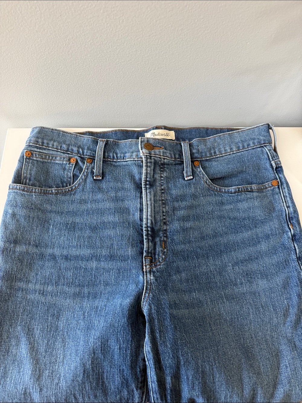 Madewell Men's Straight-Leg Denim Jeans in Blue